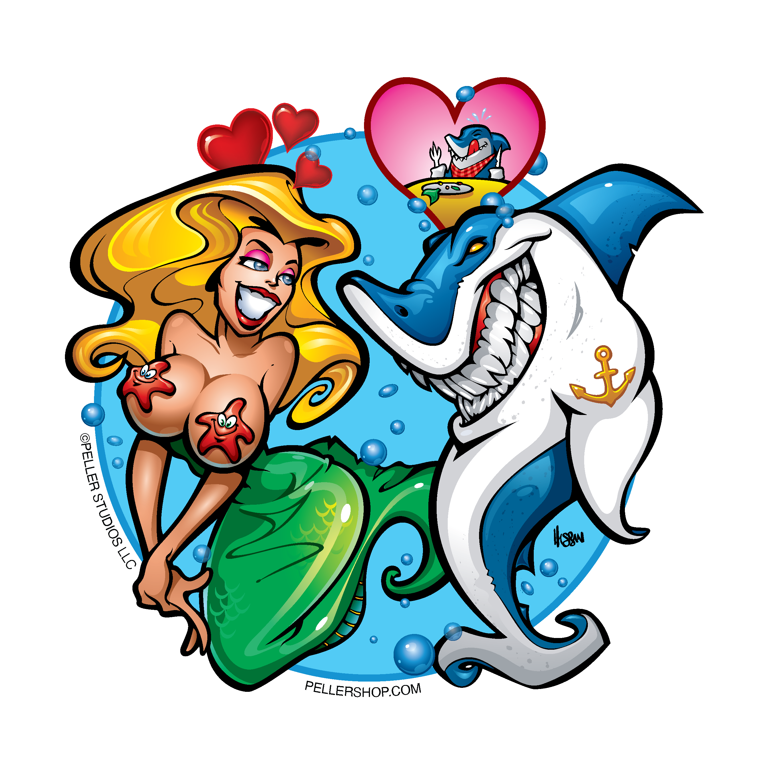 Shark Bait Stickers